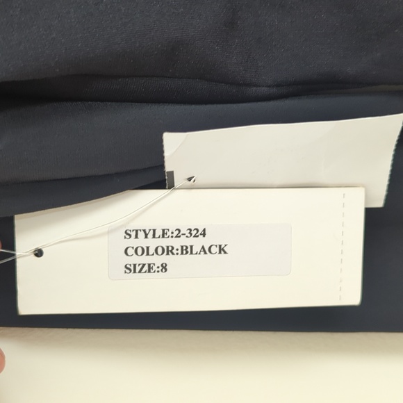 RICKIE FREEMAN TERI JON. Black Dress Size 8 NWT - Picture 7 of 9